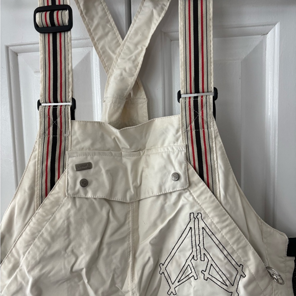 FIRE on the MOUNTAIN in this SECTION SNOW BIB! Snowboard & Ski Style. Special.